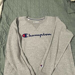 Champion Heather Gray Athletic Sweatshirt